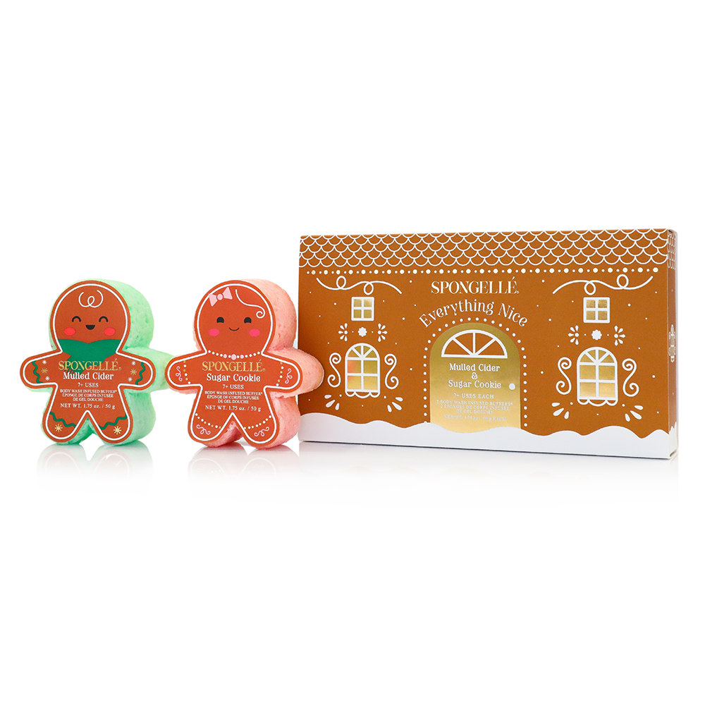 Spongellé Everything Nice gingerbread holiday gift set