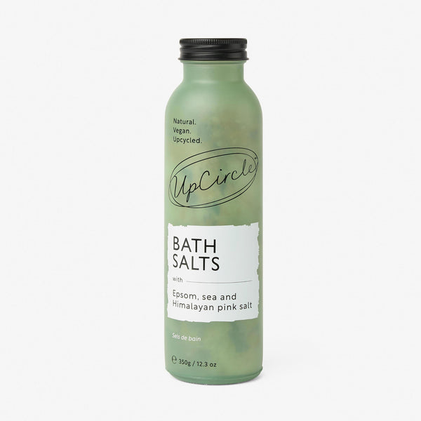UpCircle bath salts with Epsom, sea and Himalayan pink salt
