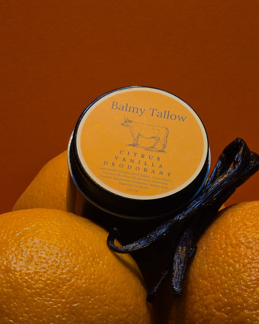 Citrus Vanilla Tallow Deodorant
